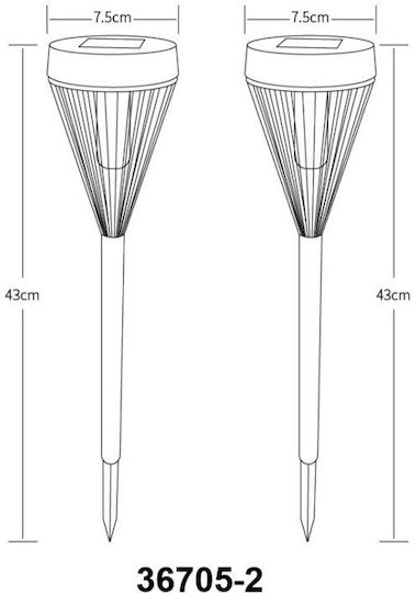 Globo Lighting Solar Light with Warm White Light 1600K