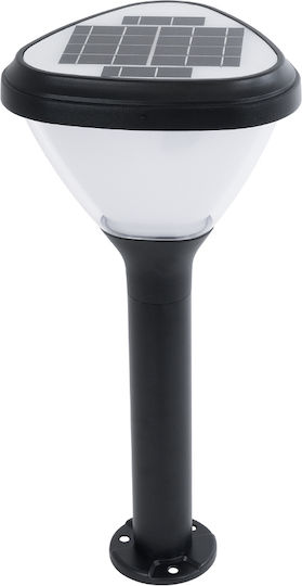 GloboStar Ηλιακό Φωτιστικό Δαπέδου Φανάρι 10W 180lm Ψυχρό Λευκό 6000K με Φωτοκύτταρο IP65