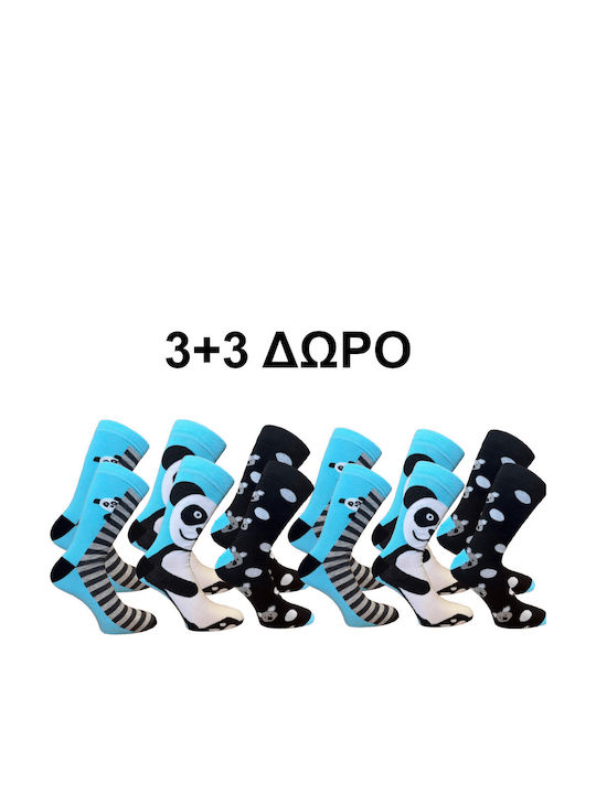 Kal-tsa Чорапи с Дизайн Многоцветни 3Пакет
