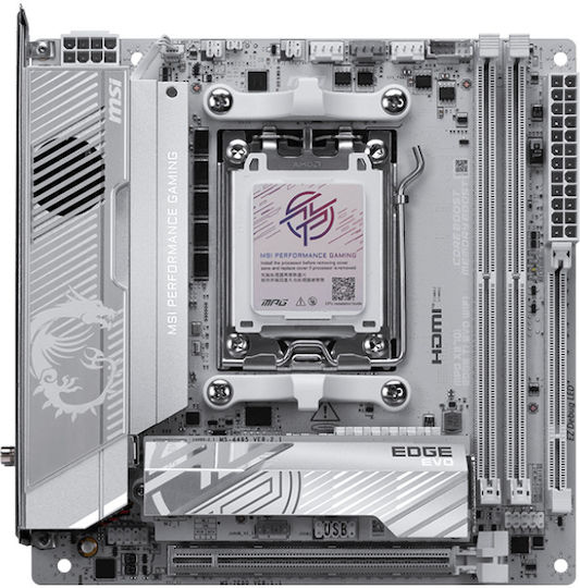 MSI MPG X870I EDGE TI EVO WIFI Motherboard Mini ITX with AMD AM5 Socket