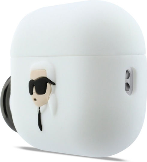 Karl Lagerfeld Charging Station with Hook in White color for Apple AirPods Pro