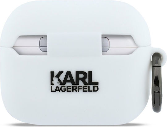 Karl Lagerfeld Charging Station with Hook in White color for Apple AirPods Pro
