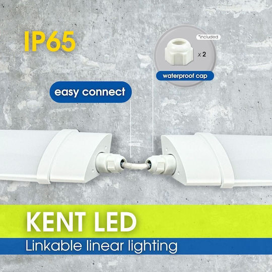 Linear Extendable Waterproof Lighting Batten IP65 LED 36W 1200mm 4000K 3060lm 5081