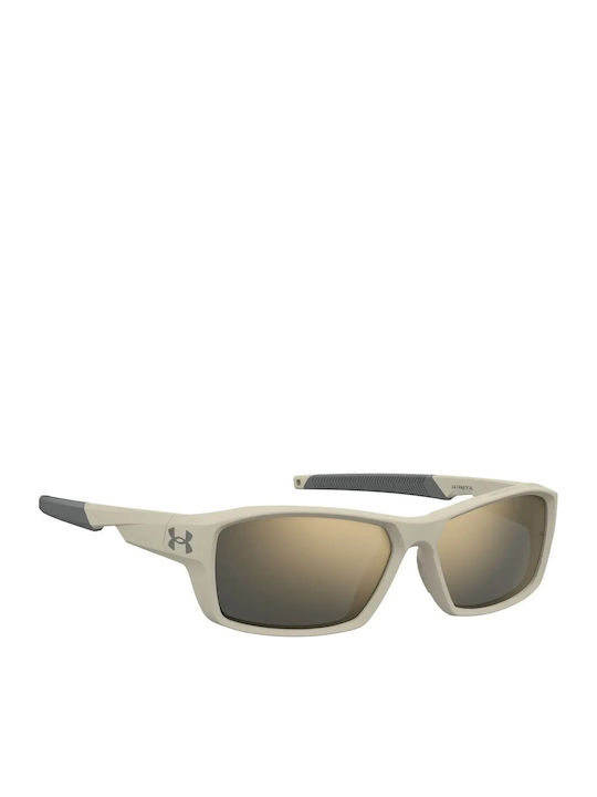 Under Armour Sunglasses Λευκά with Acetate Frame & Gold Lens