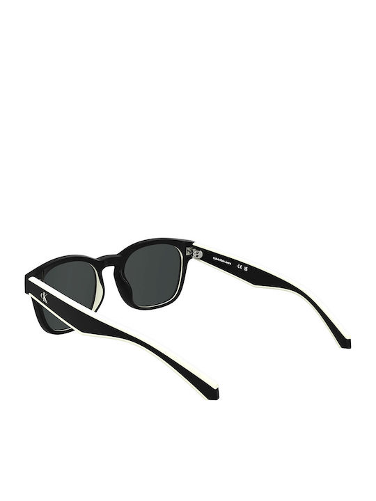 Calvin Klein Unisex Ochelari de soare cu Negru Cadru și Negru Lentilă CKJ25300S 001