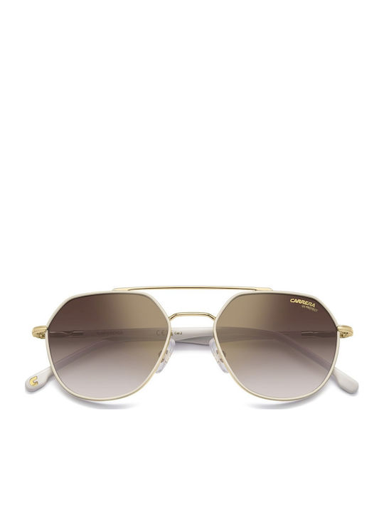 Carrera Unisex Sunglasses with Gold Metallic Frame and Grey Gradient Lens 303/S VVP/YK
