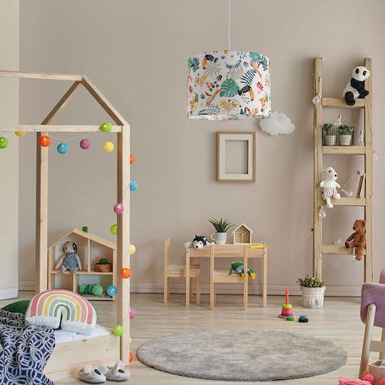 Veis Einfaches Licht Kinderdeckenleuchte Deckenleuchte 60W mit Fassung E27 Mehrfarbig 35x24cm