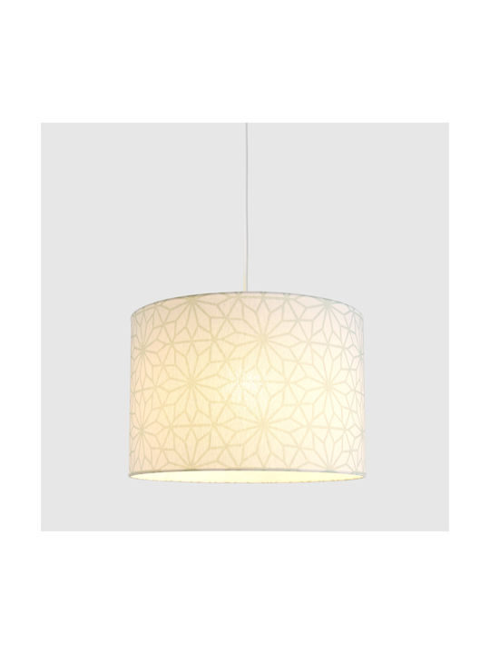 Veis Hesperis Geometric Единична светлина Детска таванна лампа Окачен 60W с Гнездо E27 Цветна мента 35x24см