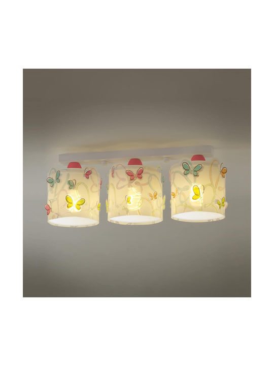 Ango Butterfly Kronleuchter Kinderdeckenleuchte Deckenleuchte montieren 23W mit Fassung E27 Weiß 51cm
