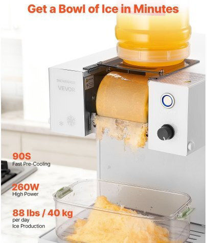 Vevor Electric Ice Crusher 260W