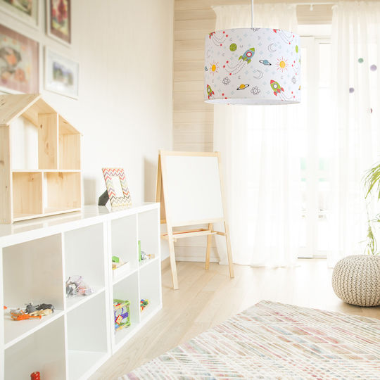 Veis Einfaches Licht Kinderdeckenleuchte Deckenleuchte 15W mit Fassung E27 Weiß 35x24cm