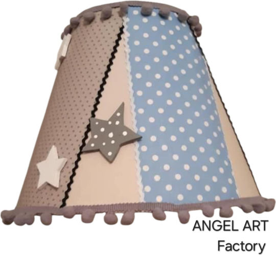 O singură lumină Lumină de tavan pentru copii Suspendata din material textil cu suport pentru bec E27