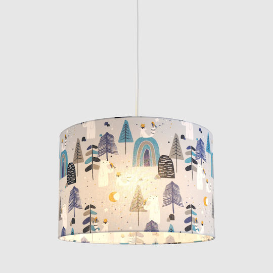 Veis Forest Einfaches Licht Kinderdeckenleuchte Deckenleuchte 60W mit Fassung E27 Gray 35x24cm