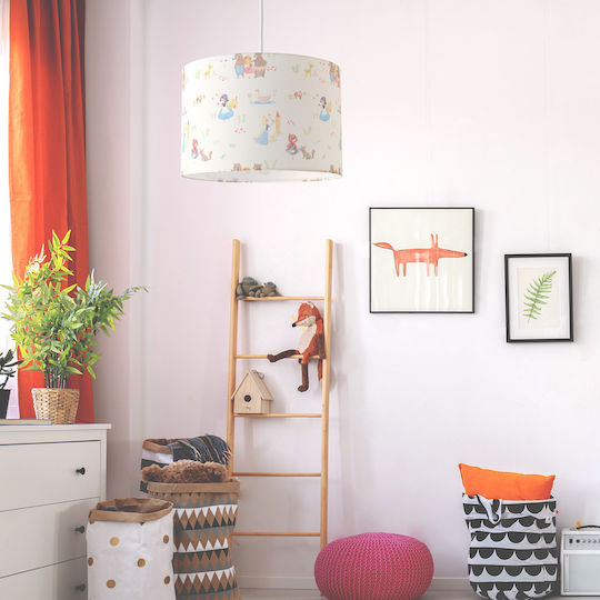 Veis Einfaches Licht Kinderdeckenleuchte Deckenleuchte 15W mit Fassung E27 Weiß 35x24cm