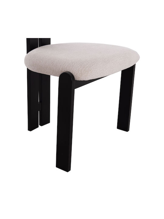 Karvo Dining Room Fabric Chair Ecru 57x50x78cm 2pcs