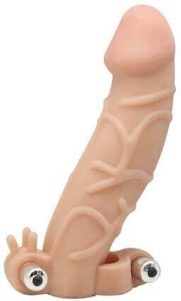 Extensive Sleeve Dual Vibrators Charmly Cyberskin Телесен
