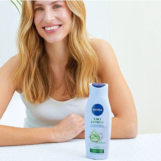 Nivea Експресен Шампоан Изглаждане И Блясък За Непокорна Коса 400мл