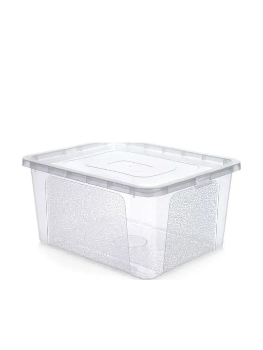 Vilde Vilde Kunststoff Aufbewahrungsbox mit Deckel Transparent 40x33x20cm