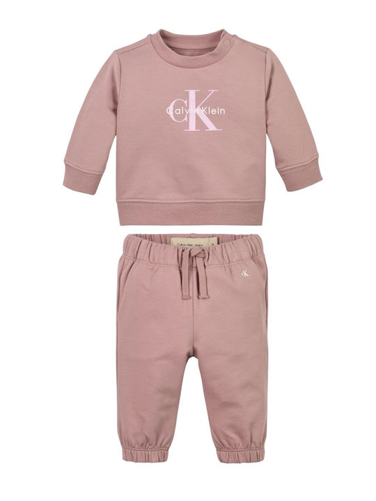Kids Sweatpants Set Pink
