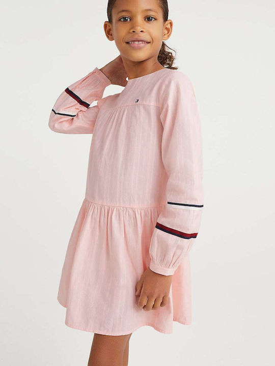 Children's Dress Long Sleeve Pink