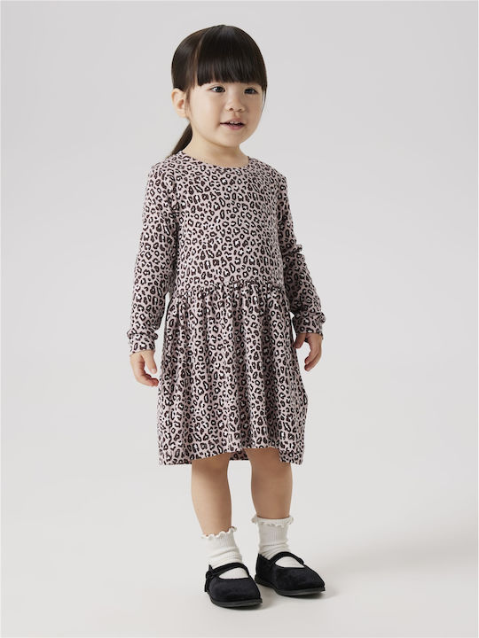 Children's Dress Long Sleeve Animal Print Lila