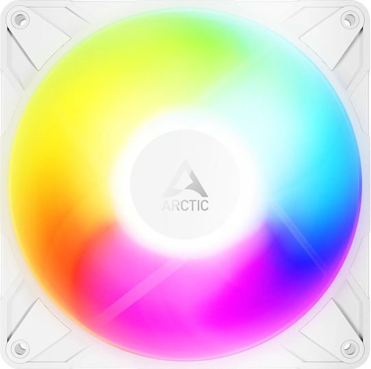 Arctic P14 Pro Reverse Blade Case Fan 140mm (2500rpm / 110cfm) with ARGB Lighting and 3-Pin / 4-Pin PWM Connection White