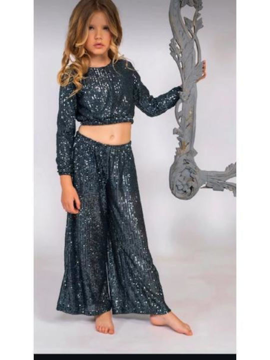 Set pentru copii cu pantaloni Iarnă 2buc Anthracite