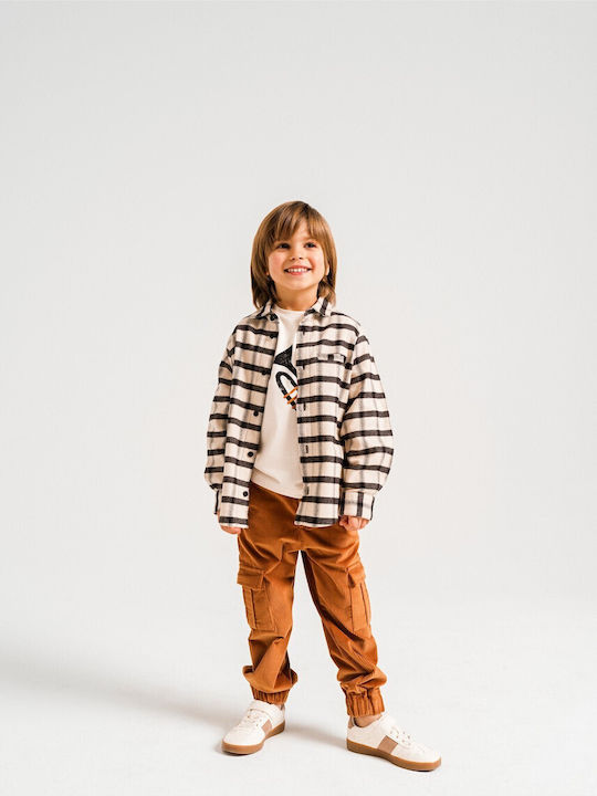 Kids' Corduroy Pants Tabac Brown
