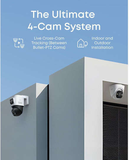 Eufy Sistem de Supraveghere S4 Max 4 Camere Camere IP 8MP cu Recorder NVR & Hard Disk 2TB