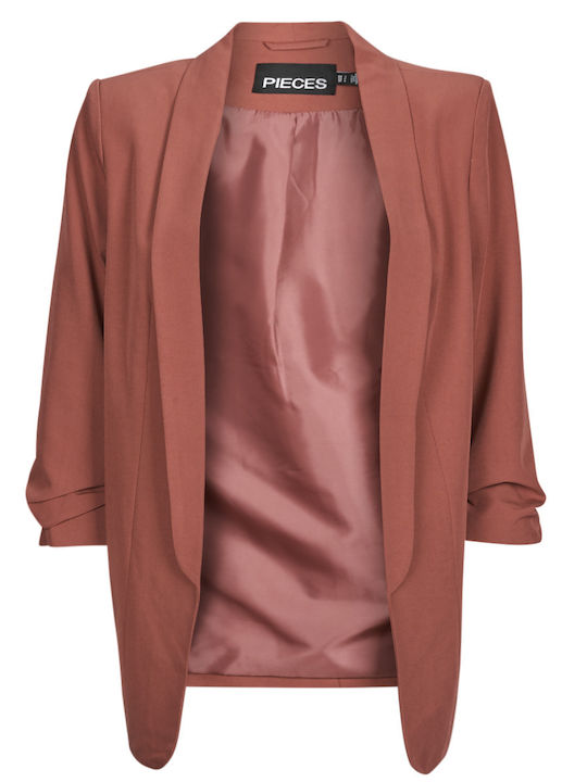 Pieces Blazer pentru femei Sacou BORDO
