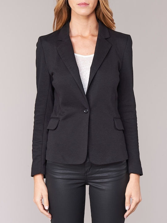 Vero Moda Julia Damen Mittellang Blazer Schwarz