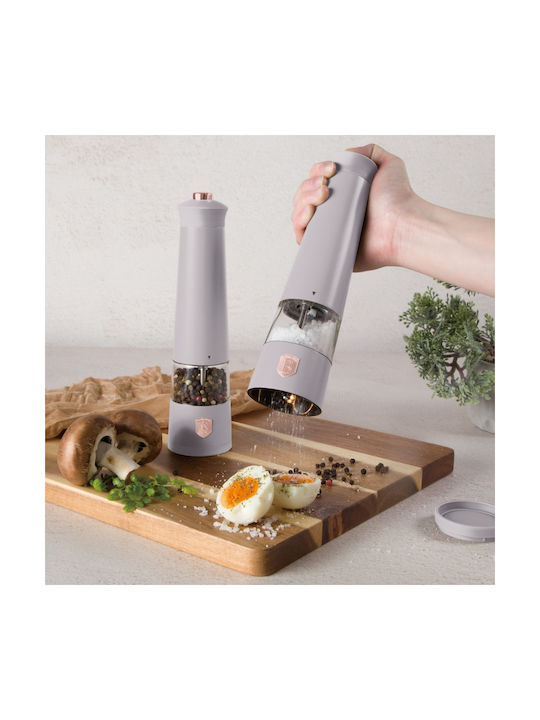 Berlinger Haus Electric Set Spice Mills Inox in Brown Color 2pcs