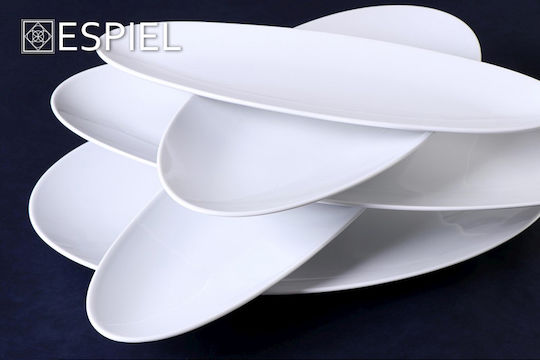 Espiel Coup Fine Dining Πιατέλα Σερβιρίσματος Οβάλ από Πορσελάνη 35x11εκ.