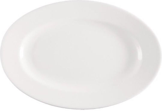 Espiel Meran Serving Platter Oval made of Porcelain White 25x16cm
