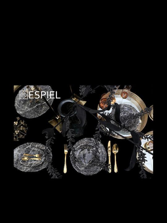 Espiel Marble Serving Platter Oval Black 34x22cm