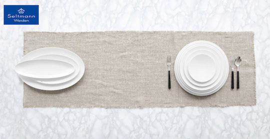 Espiel Coup Fine Dining Serving Platter Oval White 43x19cm