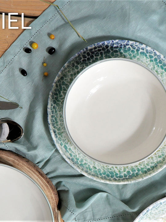 Espiel Nautica Serving Platter Oval made of Porcelain White 36x24.5cm