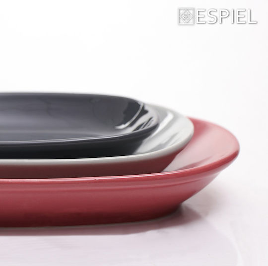 Espiel Essentials Serving Platter Rectangular Red 15x8.5cm