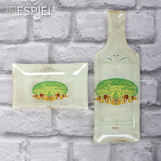 Espiel Сервизна Плато от Порцелан Бял 26.5x9.5бр 2бр