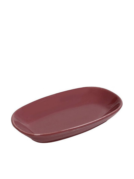 Espiel Essentials Πιατέλα Σερβιρίσματος Ορθογώνια Κεραμική Κόκκινη 15x8.5εκ. 6τμχ