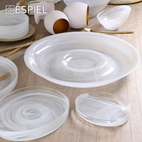 Espiel Atlas Serving Platter Oval White 21x16.5cm