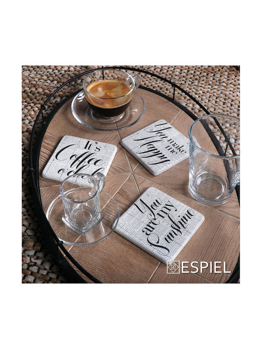 Espiel Sunshine Σουβέρ Κεραμικό 9.5x9.5cm Espiel Sunshine Σουβέρ Κεραμικό 9.5x9.5cm