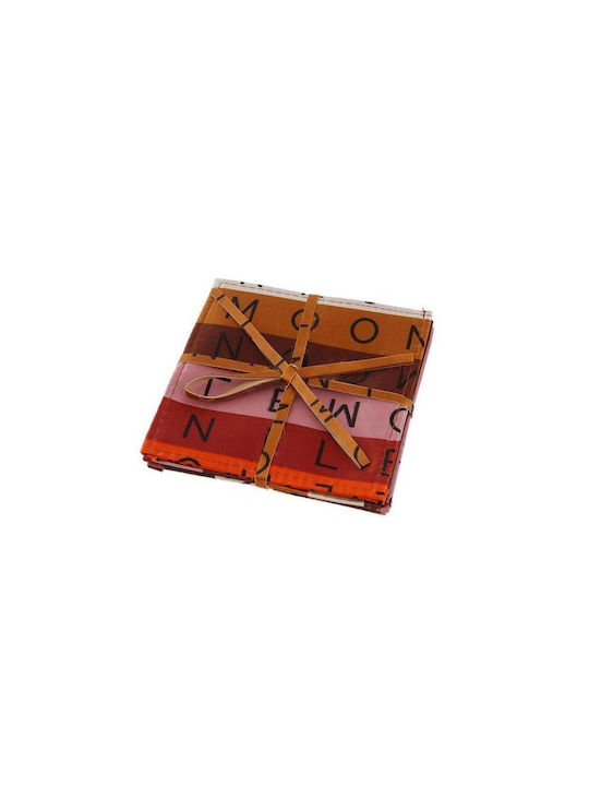 Espiel Untersetzer Stoff Mehrfarbig 10x10cm 4Stück