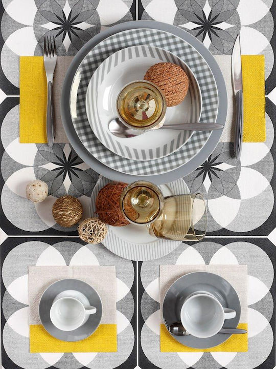 Cryspo Trio Fino Cup Tea Porcelain Gray 240ml