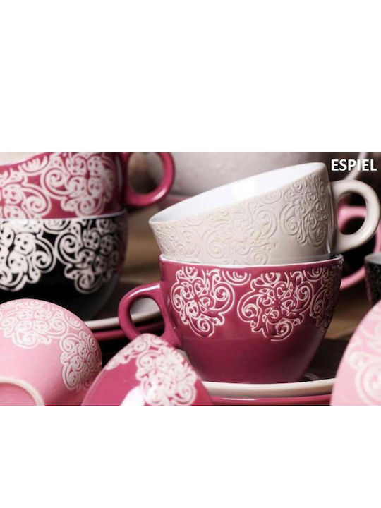 Espiel Vienna Jumbo Cup Cappuccino Porcelain Pink 330ml