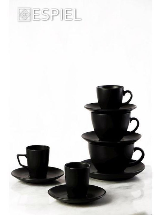 Espiel Morgan Cup Cappuccino Porcelain Black 290ml