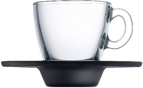 Espiel Aqua Cup Set of Cups Espresso Glass Transparent 72ml 6pcs