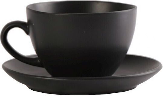 Espiel Jumbo Cup Coffee Porcelain Black 310ml