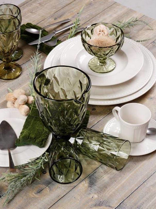 Cryspo Trio Σετ Φλιτζάνια Tσαγιού από Πορσελάνη Ivory Cream 230ml 6τμχ