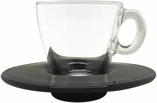 Espiel Aqua Cup Set of Cups Espresso Glass Transparent 72ml 6pcs